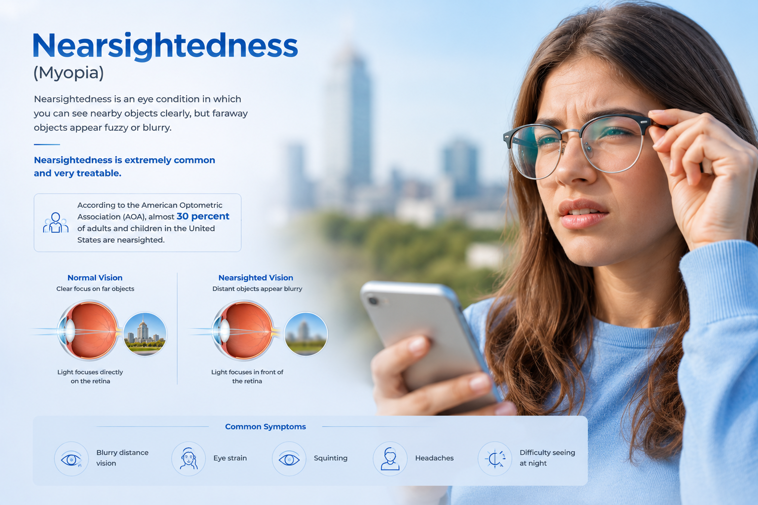 Myopia vision care consultation